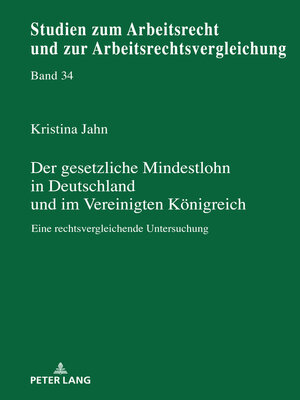 cover image of Der gesetzliche Mindestlohn in Deutschland und im Vereinigten Koenigreich